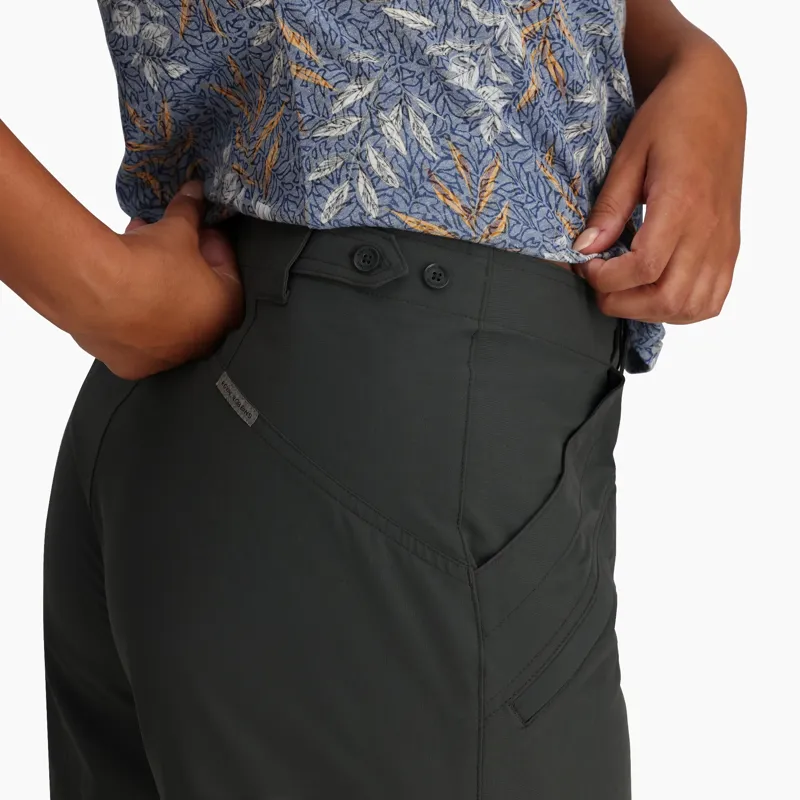 Royal Robbins Women's Backcountry Pro II Shorts Charcoal-4