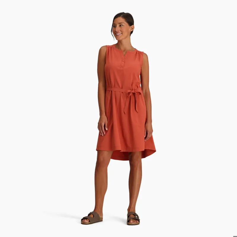 Royal Robbins Women's Spotless Traveler Tank Dress Baked Clay-1