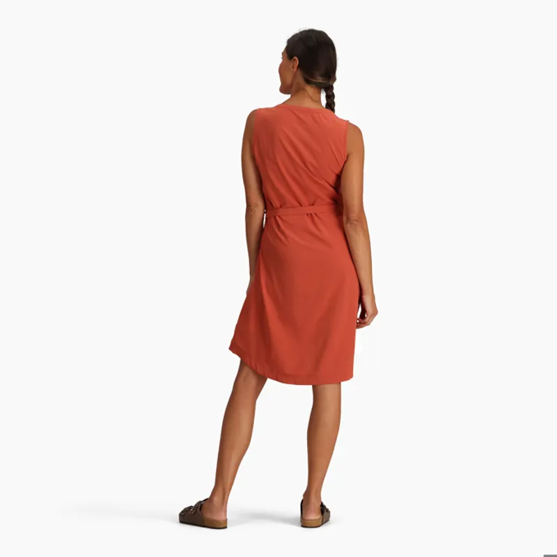 Royal Robbins Women's Spotless Traveler Tank Dress Baked Clay-2