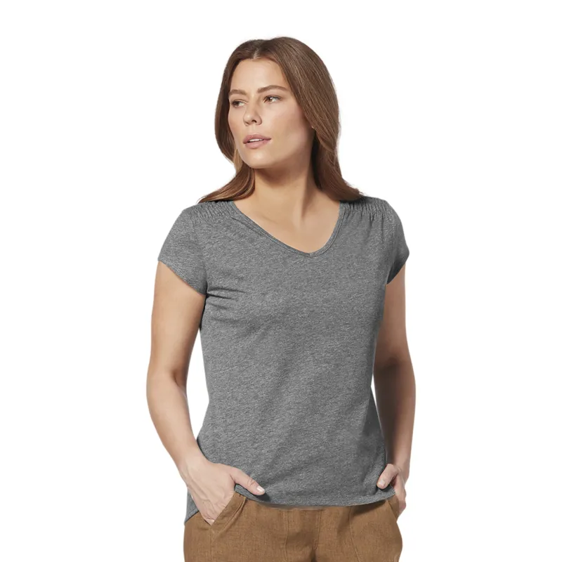 Royal Robbins Womens Featherweight Tee Charcoal-2