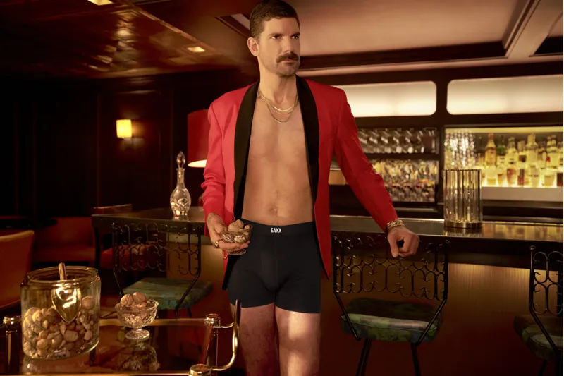 SAXX Men's Vibe Xtra Brief Boxers Black-6