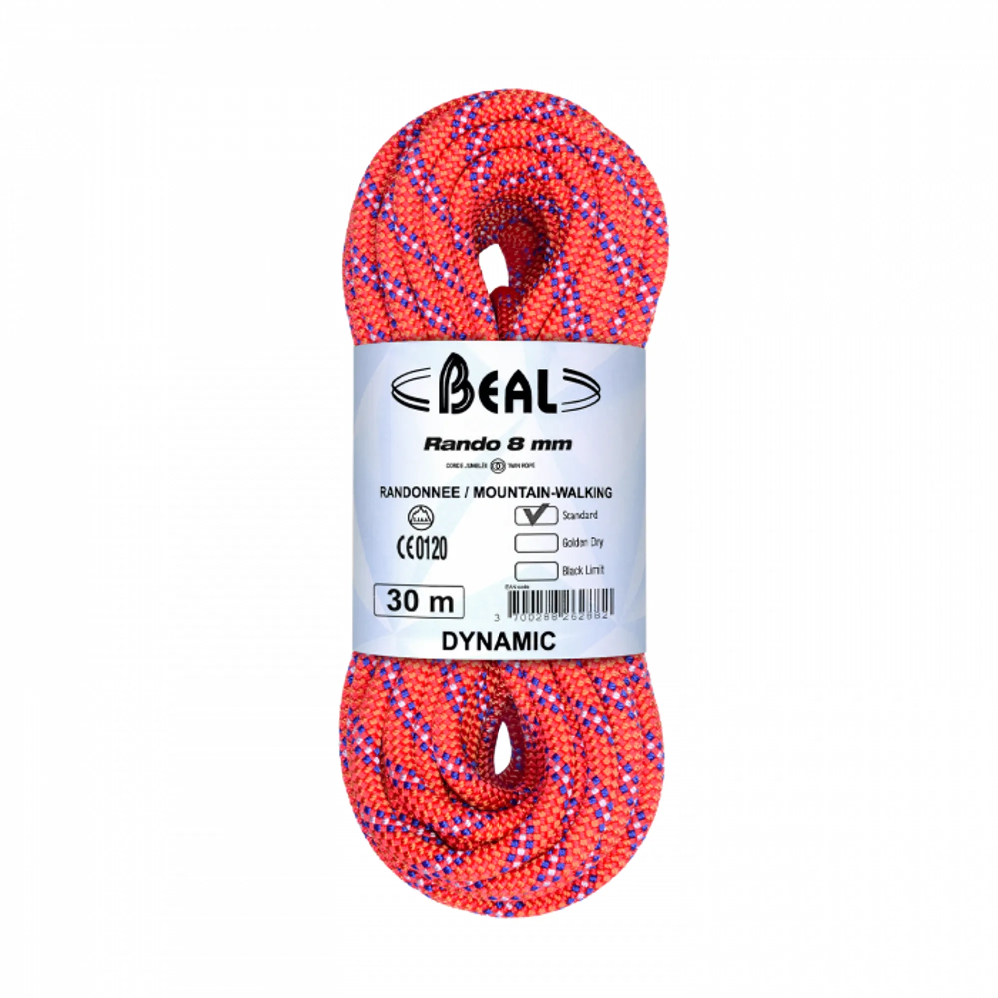 Beal Color Code Beal Rando Rope 8mm x 20m Orange