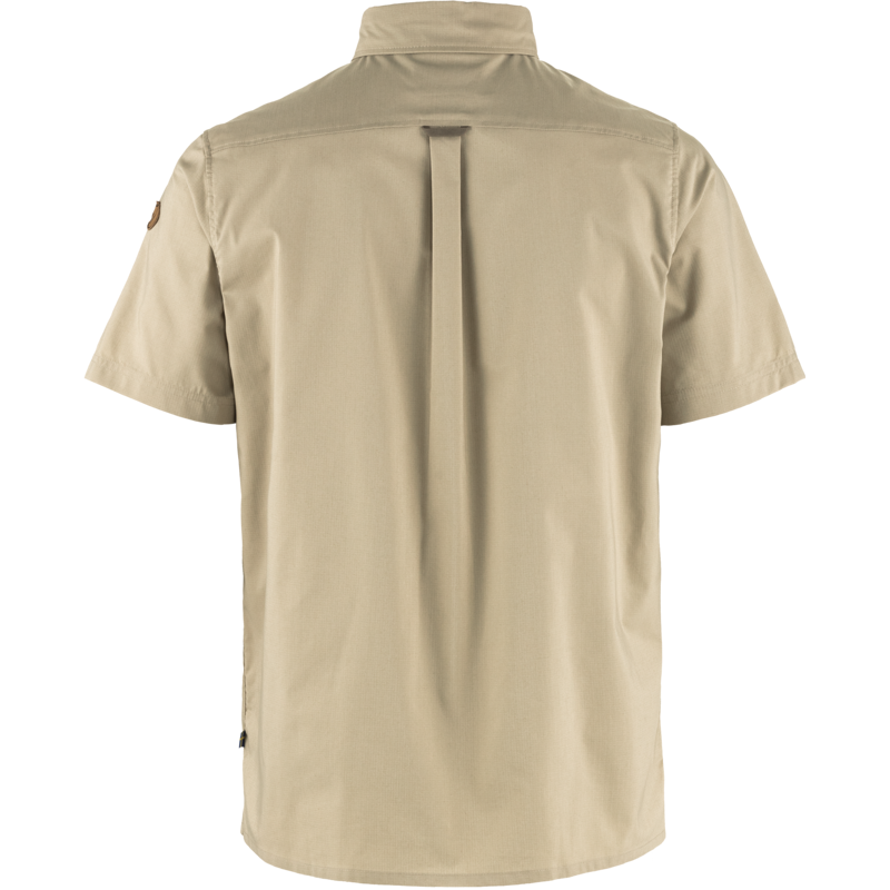 Fjallraven Men's Raven Shirt SS Fossil/ Suede Brown-1