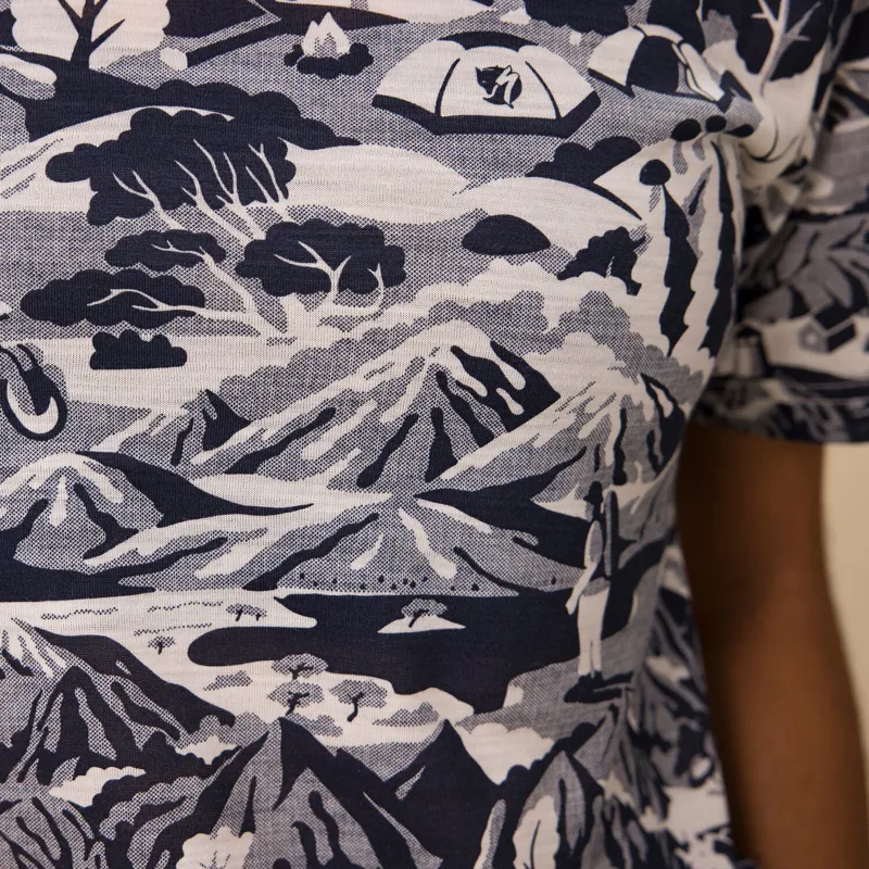 Specialized Fjallraven Women's S/F Wool CaliSwe T-Shirt Navy/ Eggshell-3