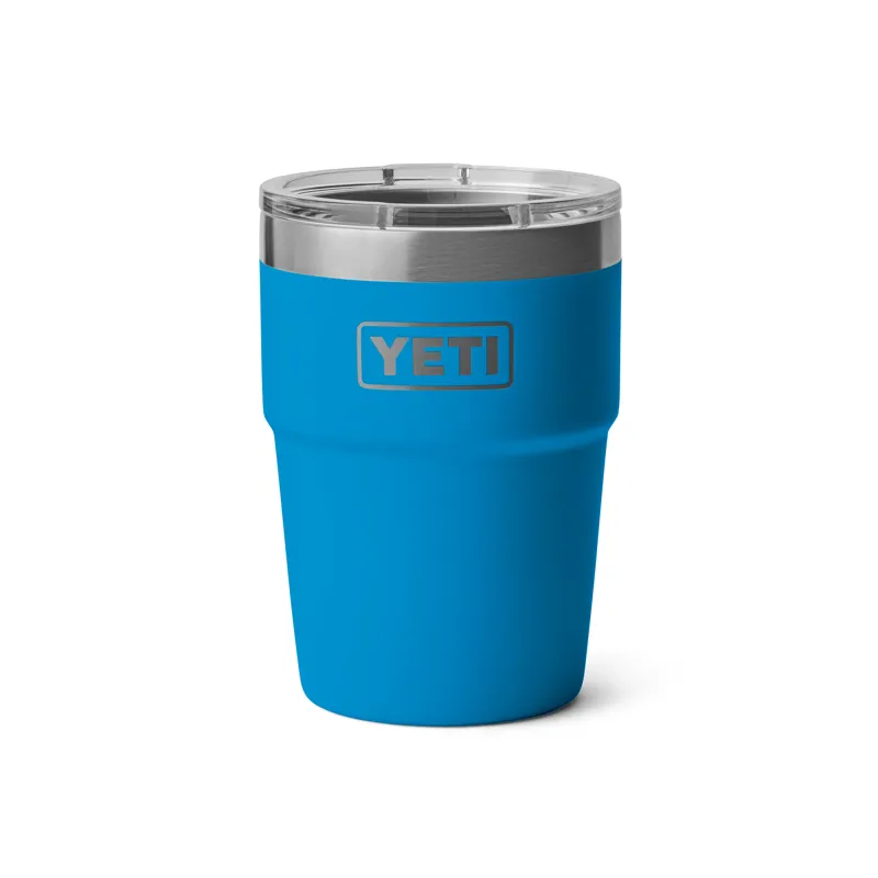 YETI Rambler 16oz Stackable Cup Big Wave Blue