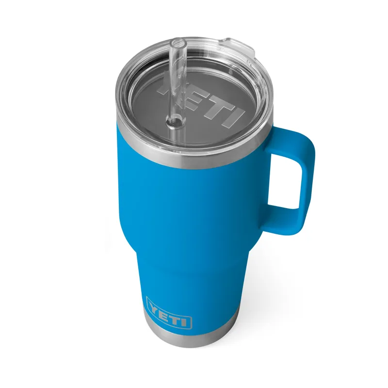 YETI Rambler 35oz Straw Mug Big Wave Blue-3