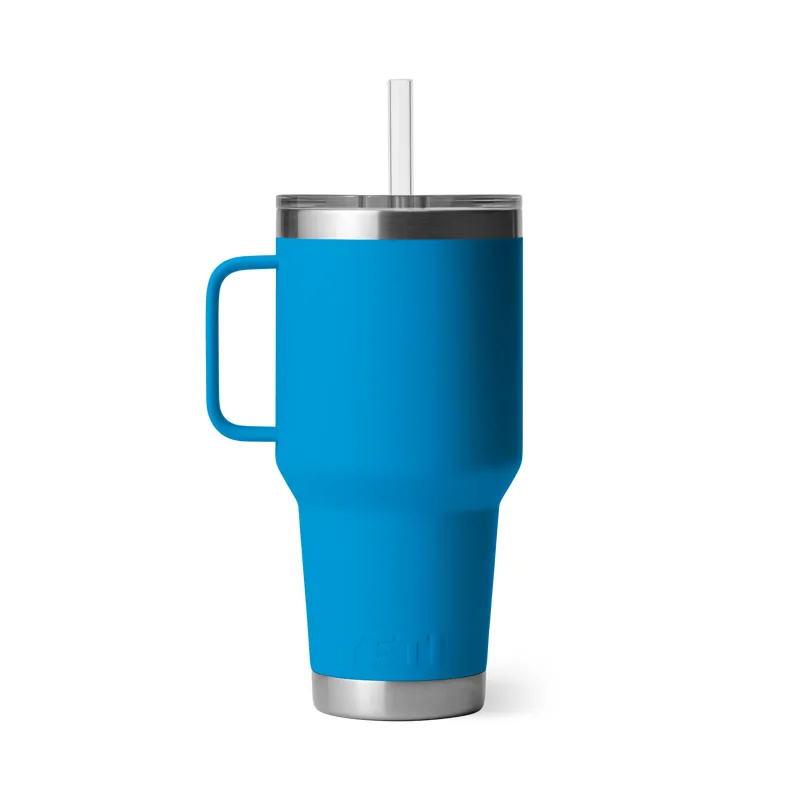 YETI Rambler 35oz Straw Mug Big Wave Blue-1