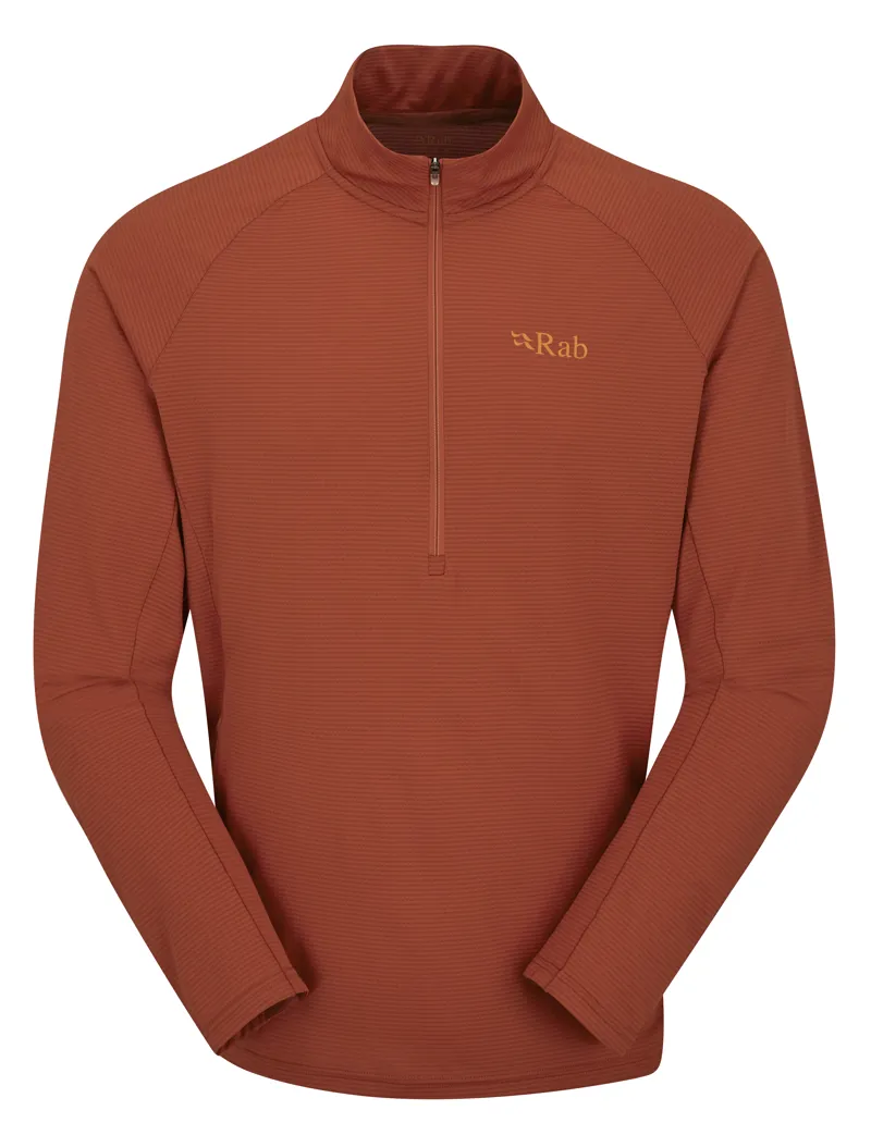 Rab Men's Sonic LS Zip Red Clay