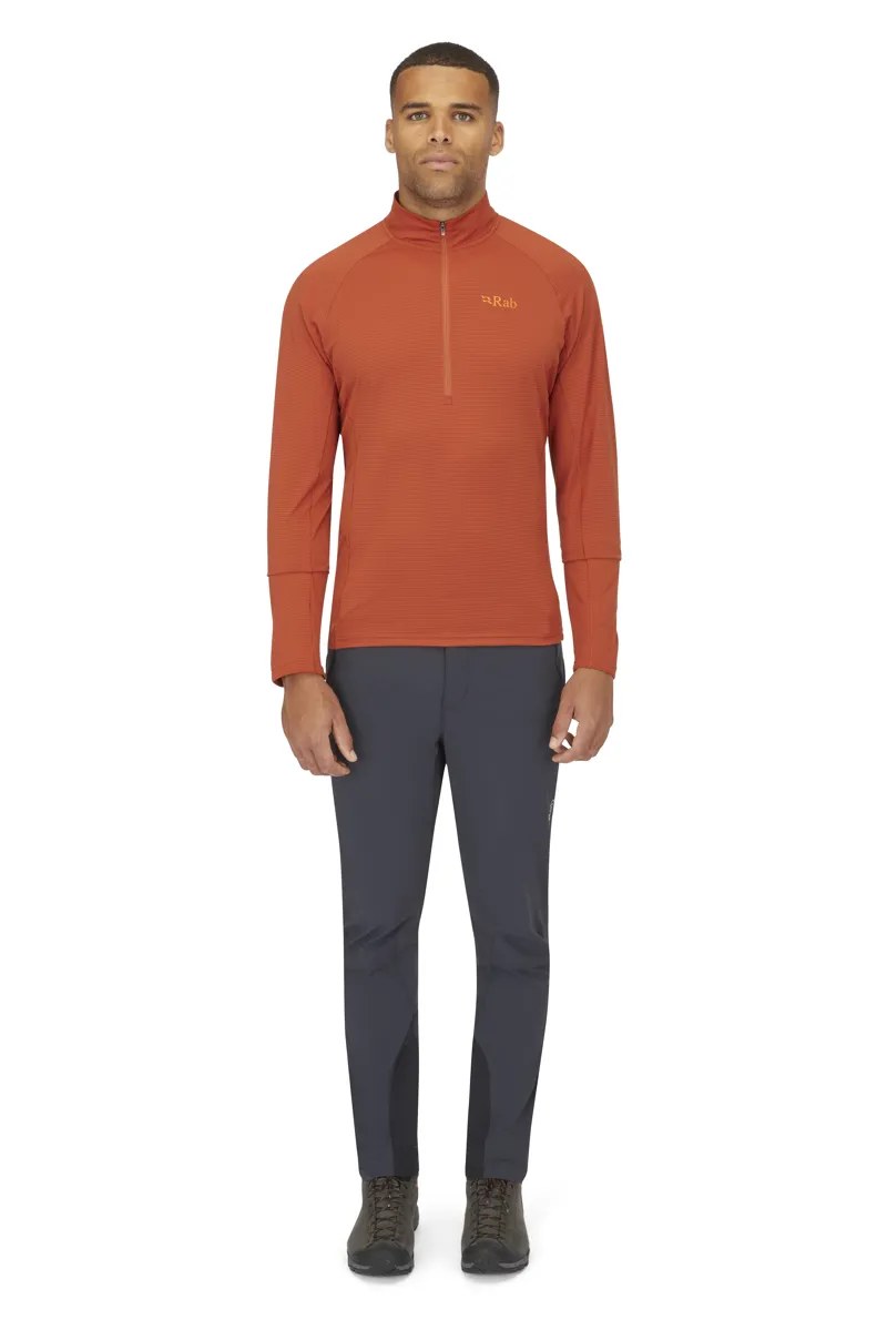 Rab Men's Sonic LS Zip Red Clay-5