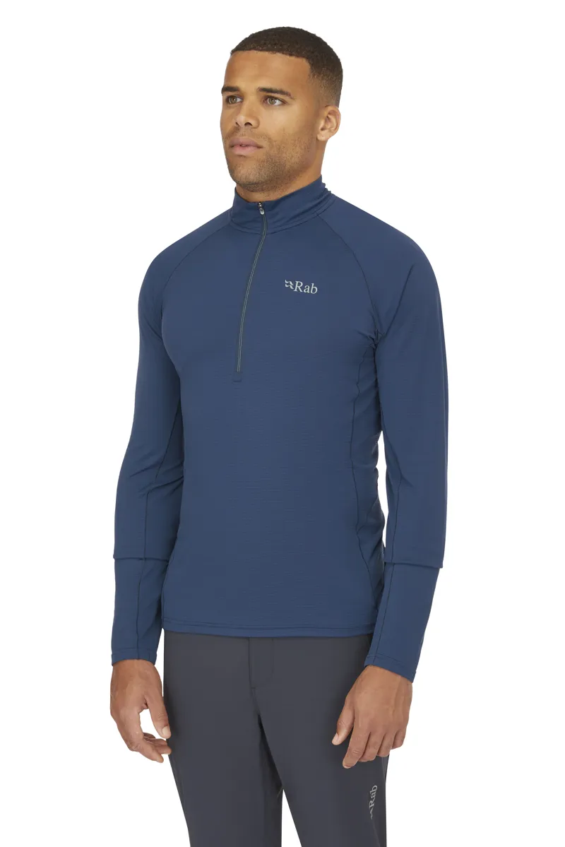 Rab Men's Sonic LS Zip Tempest Blue-3