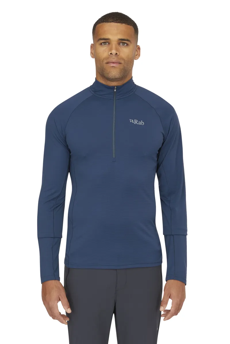 Rab Men's Sonic LS Zip Tempest Blue-2