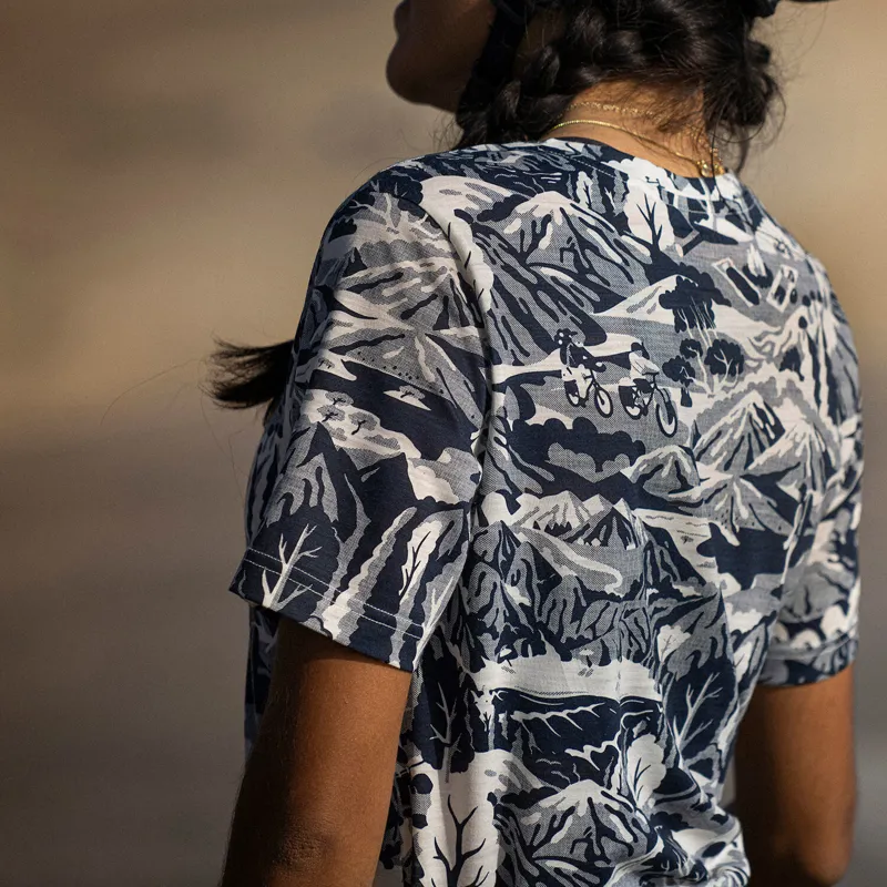 Specialized Fjallraven S/F Men's Wool CaliSwe T-Shirt Navy / Eggshell-3