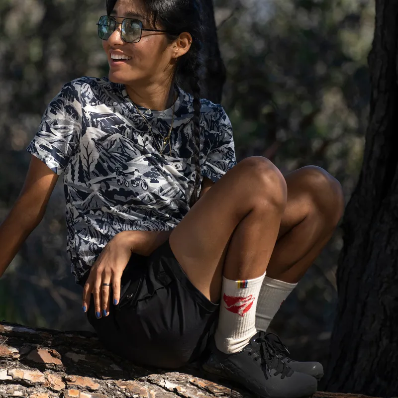 Specialized Fjallraven Women's S/F Wool CaliSwe T-Shirt Navy/ Eggshell-7