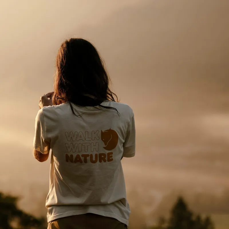 Fjallraven Women's Walk With Nature T-Shirt Suede Brown-7