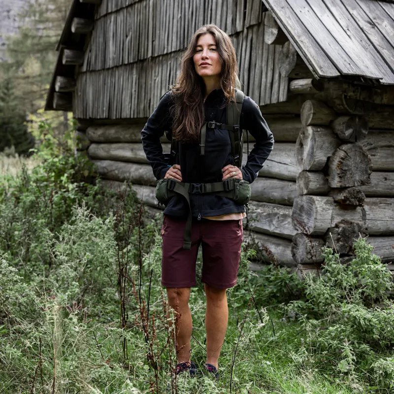 Fjallraven Women's Abisko Trail Stretch Shorts Dark Navy-5