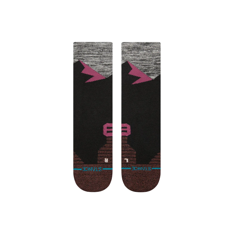 Stance Women's Mid Wool Crew Socks Berry-1