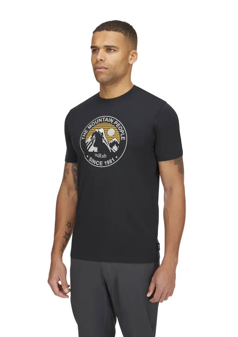 Rab Men's Stance Alpine Peak Tee Beluga-3