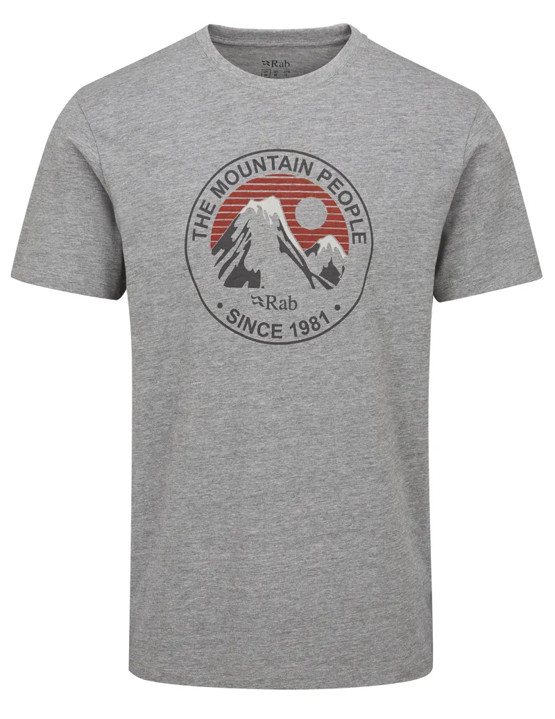 Rab Men's Stance Alpine Peak Tee Grey Marl