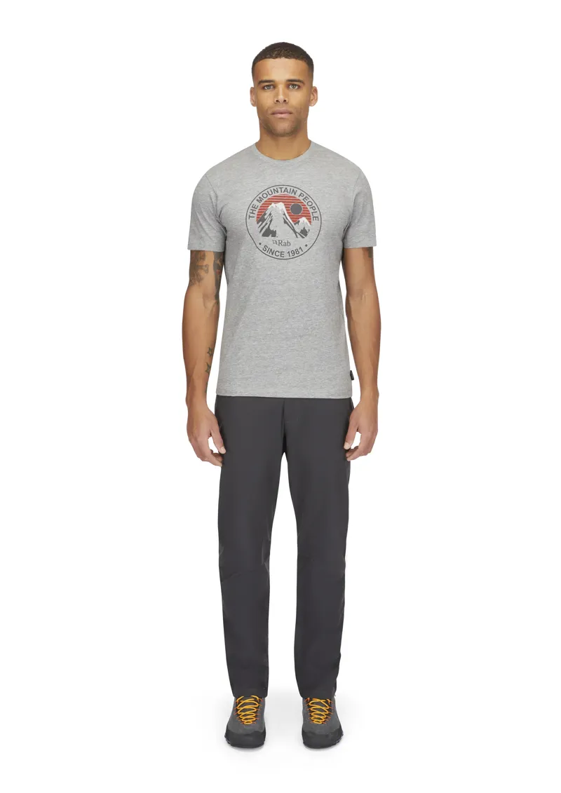 Rab Men's Stance Alpine Peak Tee Grey Marl-5