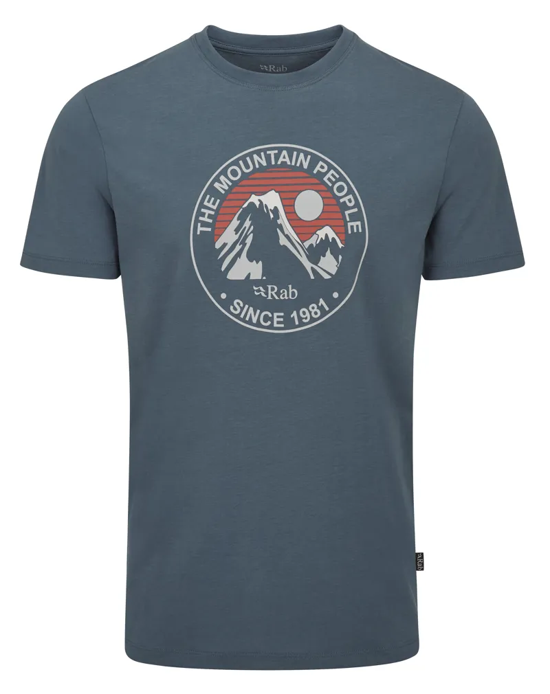 Rab Men's Stance Alpine Peak Tee Orion Blue
