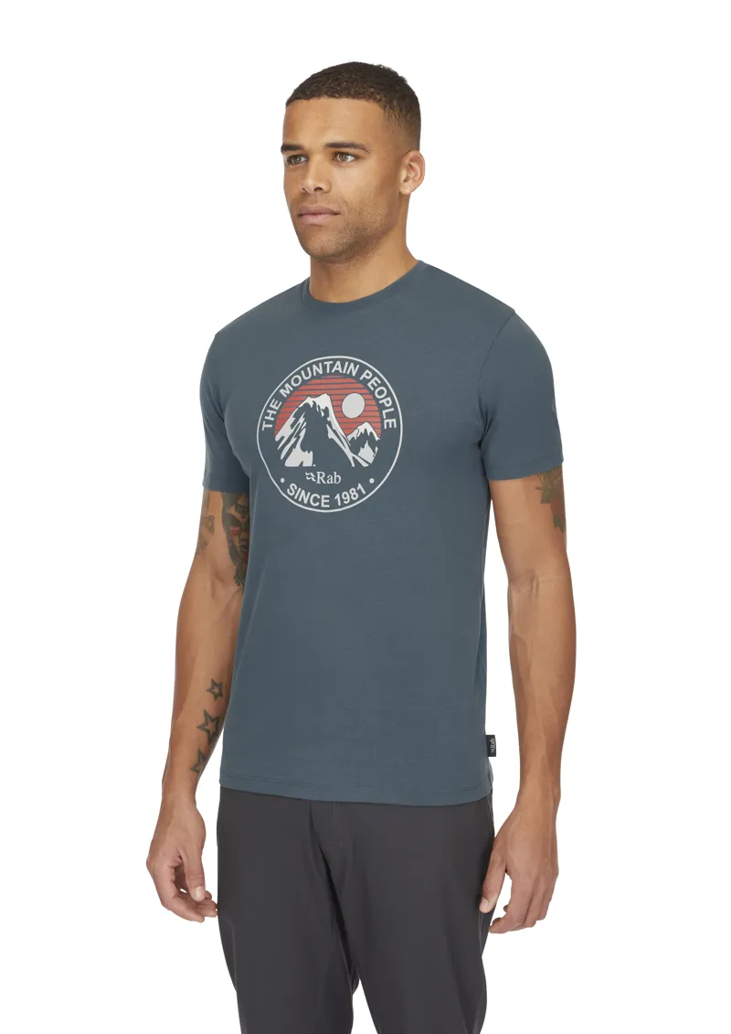 Rab Men's Stance Alpine Peak Tee Orion Blue-3