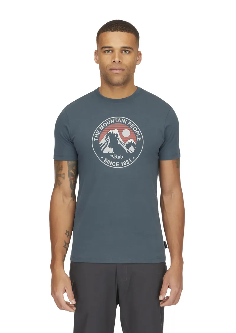 Rab Men's Stance Alpine Peak Tee Orion Blue-2