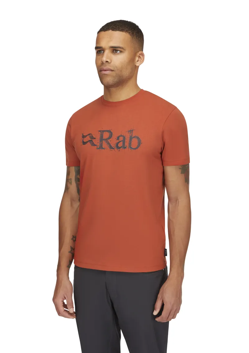 Rab Men's Stance Tech Sketch T-Shirt Red Clay-3