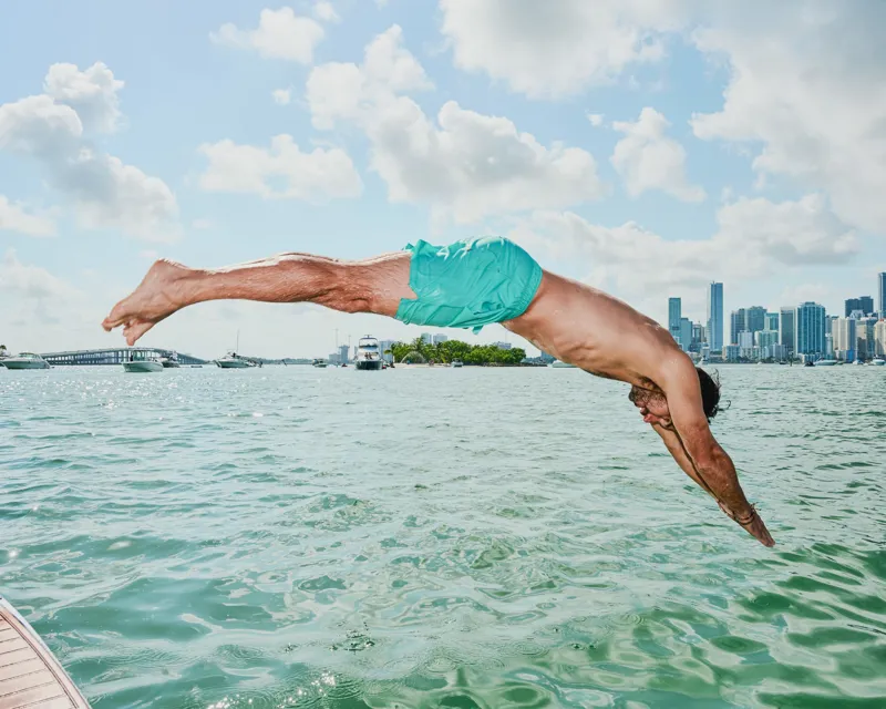 Saxx Oh Buoy 2in1 7inch Volley Shorts Turquoise-4