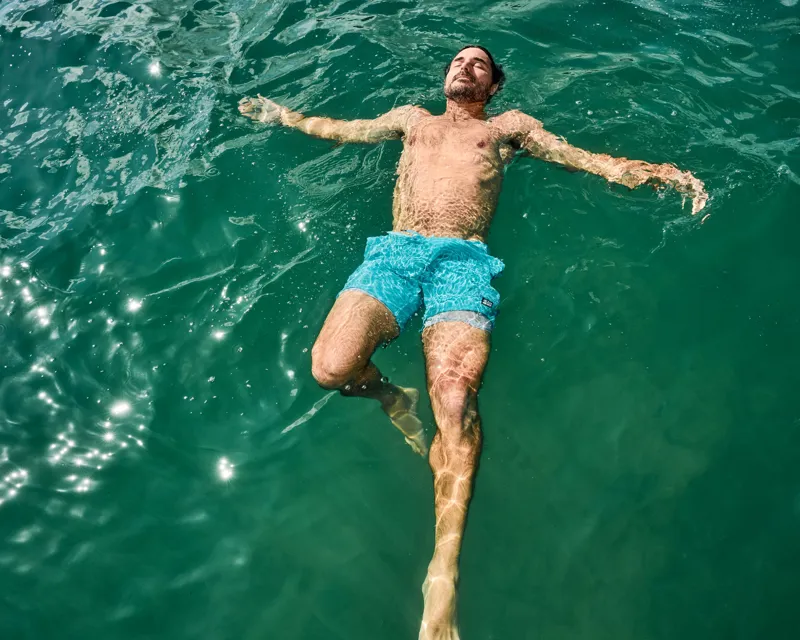 Saxx Oh Buoy 2in1 7inch Volley Shorts Turquoise-5