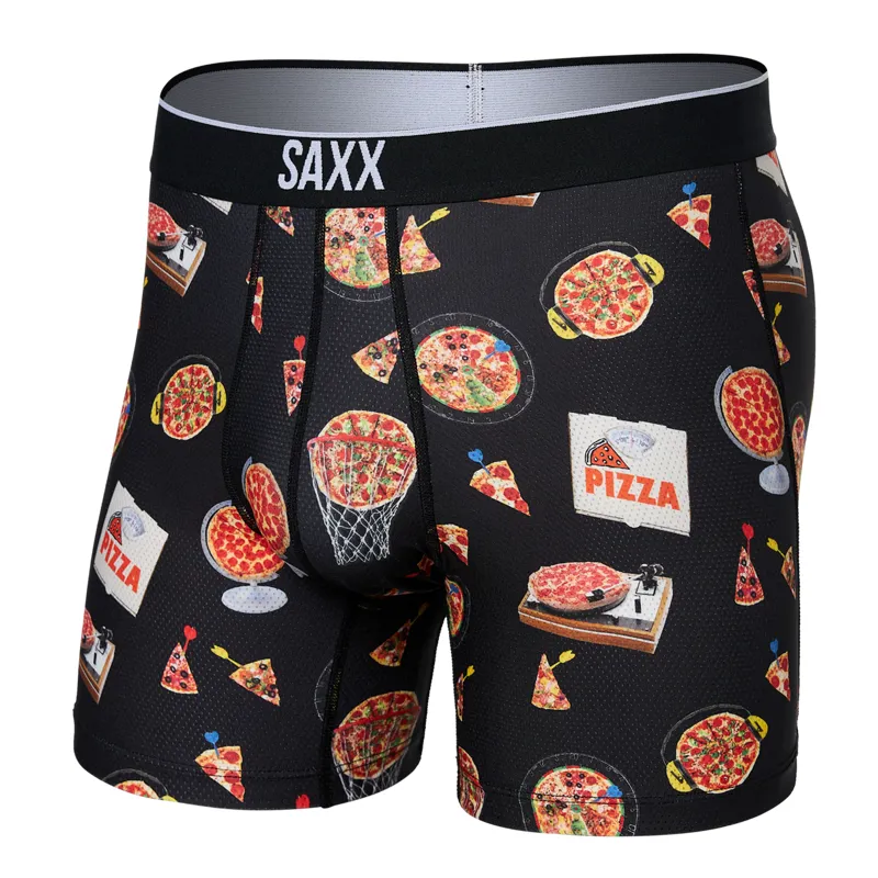 Saxx Men's Volt Breathable Mesh Boxer Brief Pizza