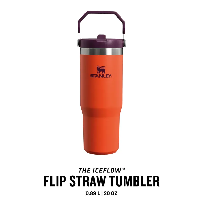 Stanley Classic IceFlow Flip Straw Tumbler 0.89L Tigerlily Plum-5