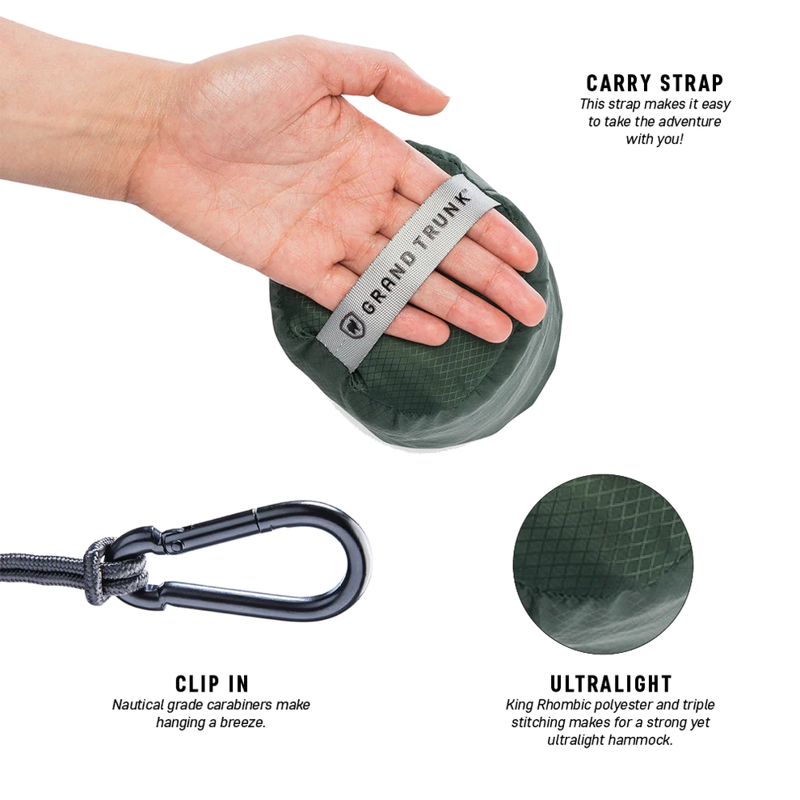 Grand Trunk Starter Hammock Green-3