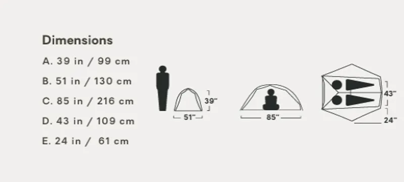 NEMO Mayfly Osmo Two-Person Ultralight Backpacking Tent-12
