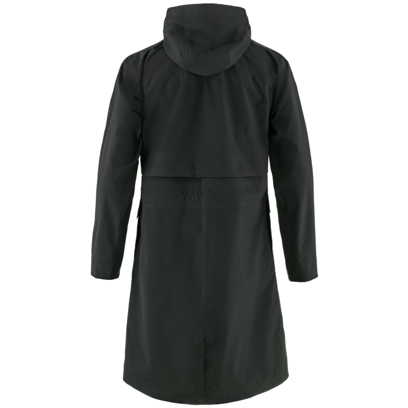 Fjallraven Womens Vardag Rain Parka Black-1
