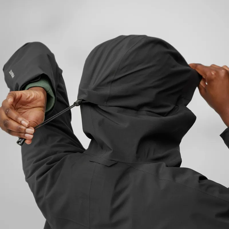 Fjallraven Womens Vardag Rain Parka Black-6