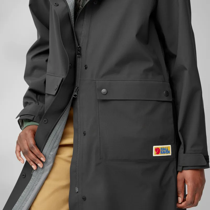 Fjallraven Womens Vardag Rain Parka Black-9