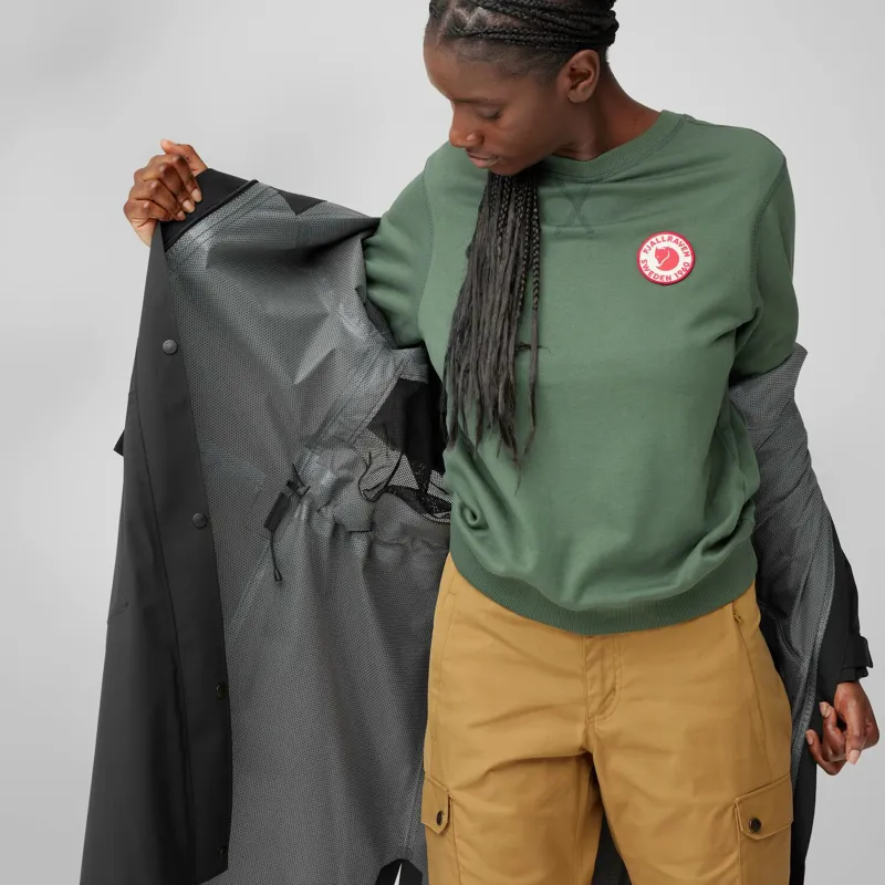 Fjallraven Womens Vardag Rain Parka Laurel Green-12