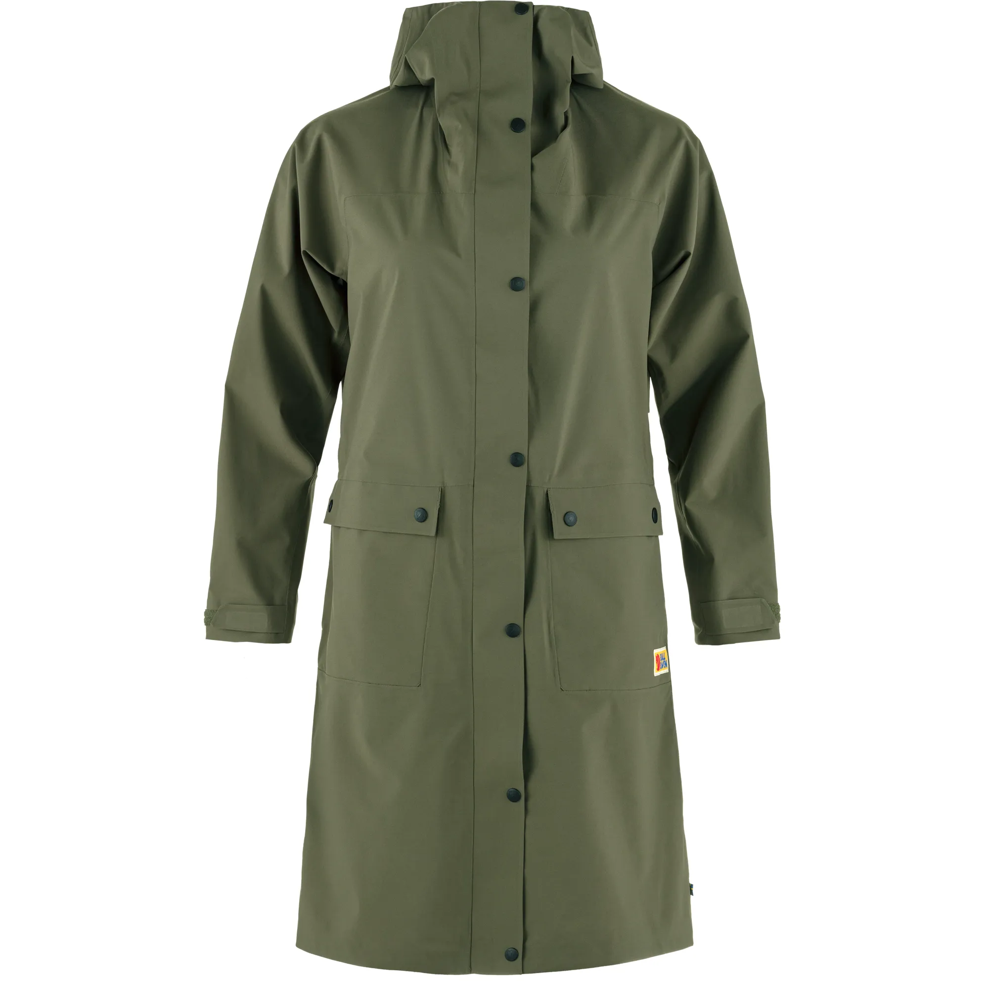 Fjallraven Womens Vardag Rain Parka Laurel Green