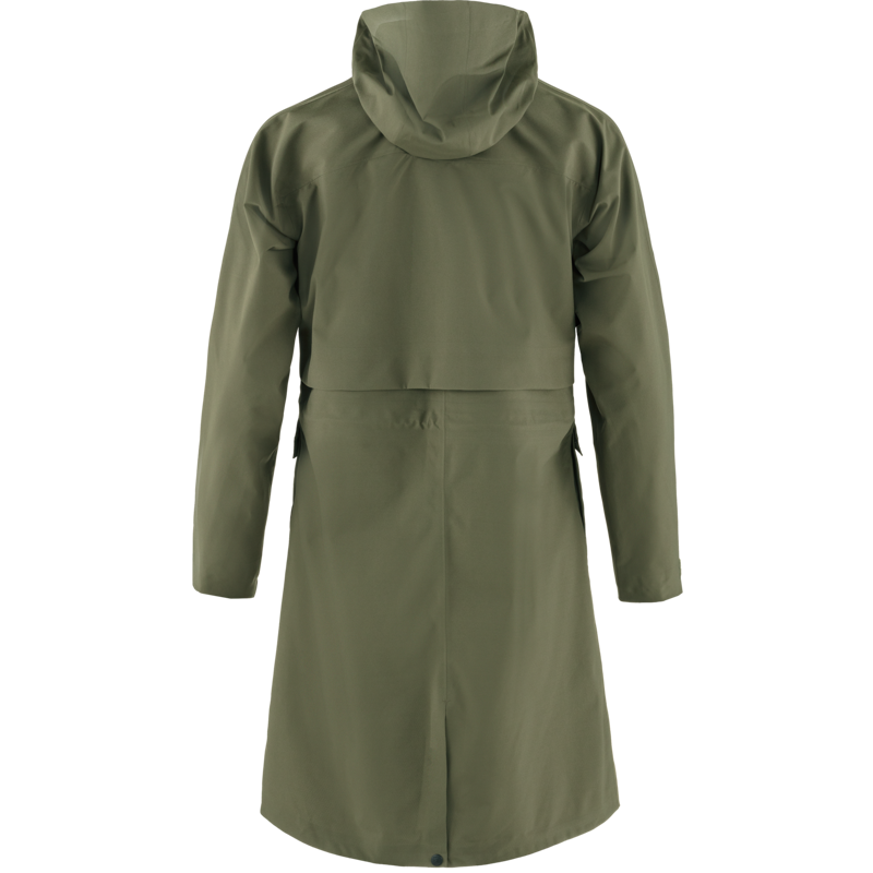 Fjallraven Womens Vardag Rain Parka Laurel Green-1
