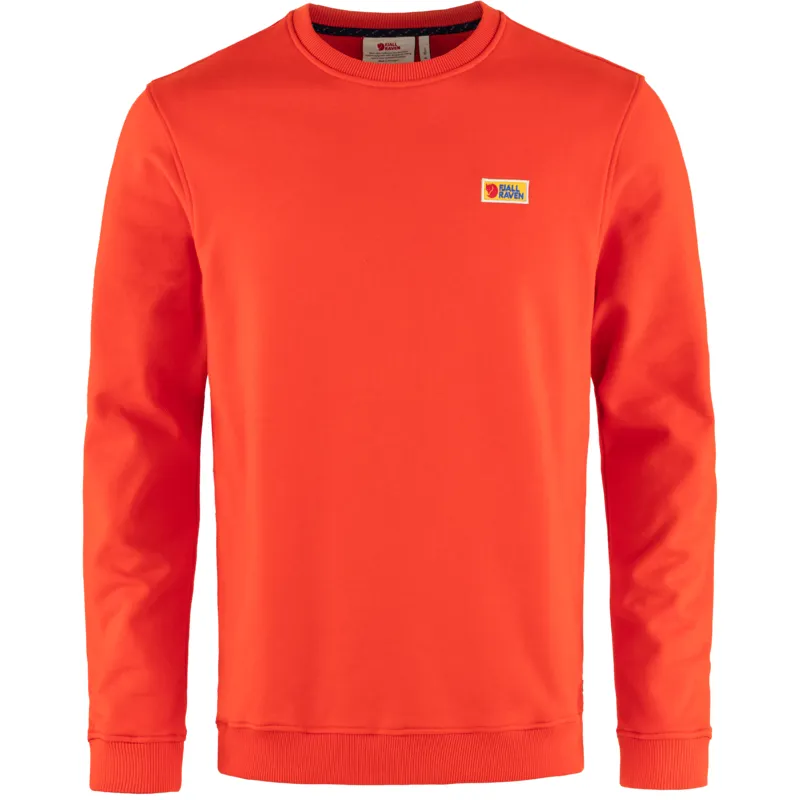 Fjallraven Mens Vardag Sweatshirt Flame Orange