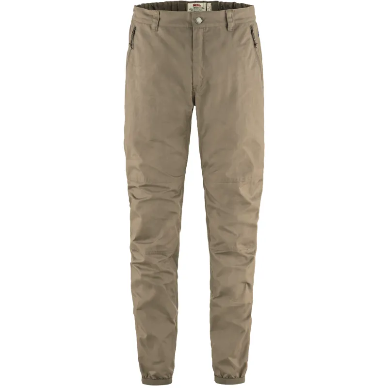 Fjallraven Mens Vardag Trousers Suede Brown