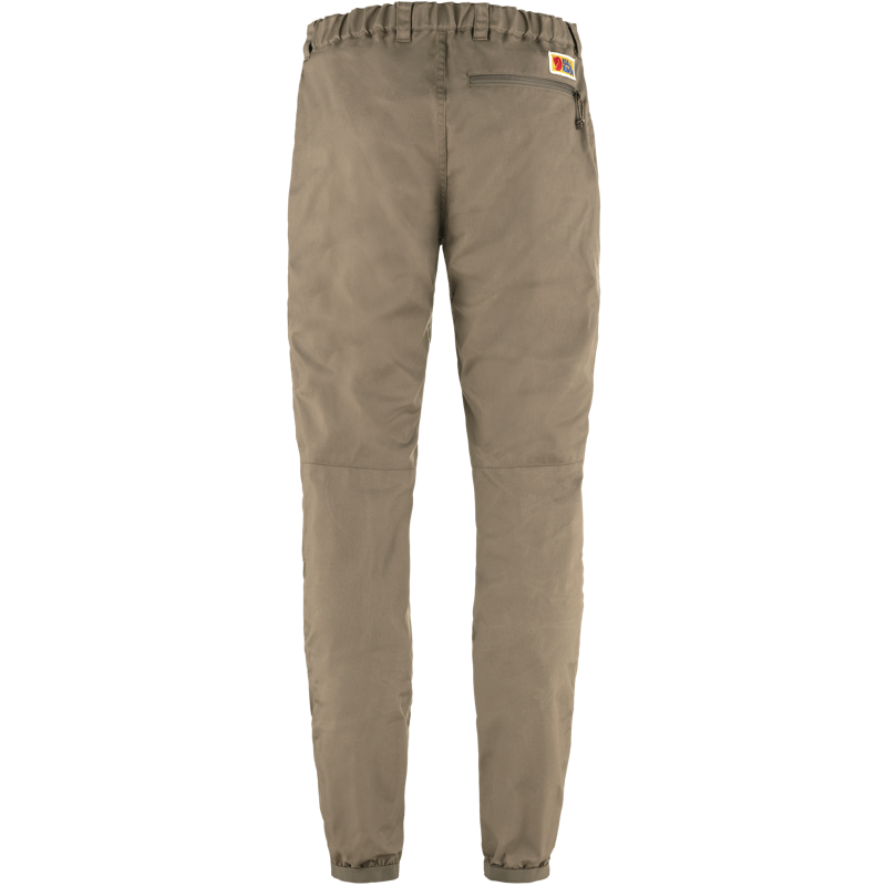 Fjallraven Mens Vardag Trousers Suede Brown-1