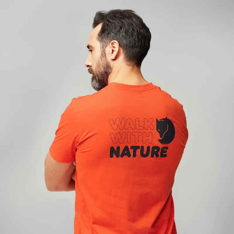 Fjallraven Men's Walk With Nature T-Shirt Chalk-4