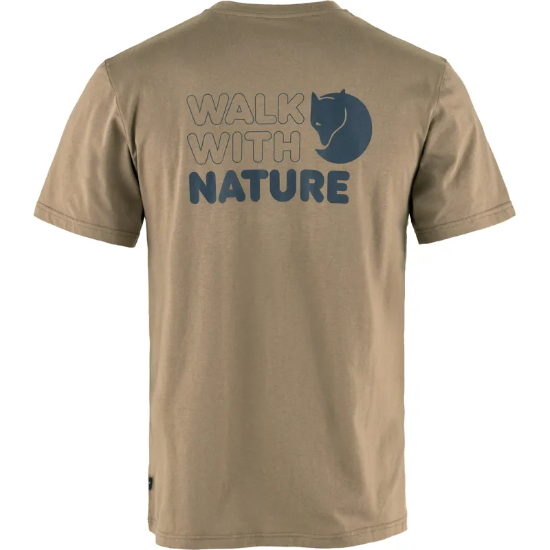 Fjallraven Men's Walk With Nature T-Shirt Suede Brown-1
