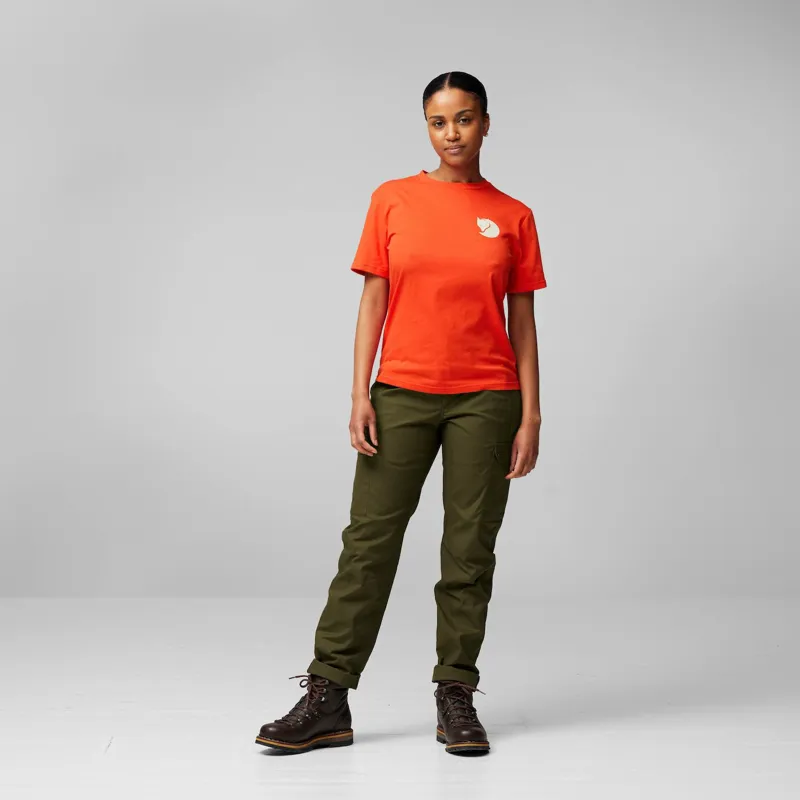 Fjallraven Women's Walk With Nature T-Shirt Suede Brown-2