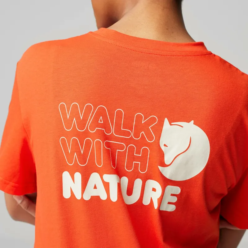 Fjallraven Women's Walk With Nature T-Shirt Chalk-4