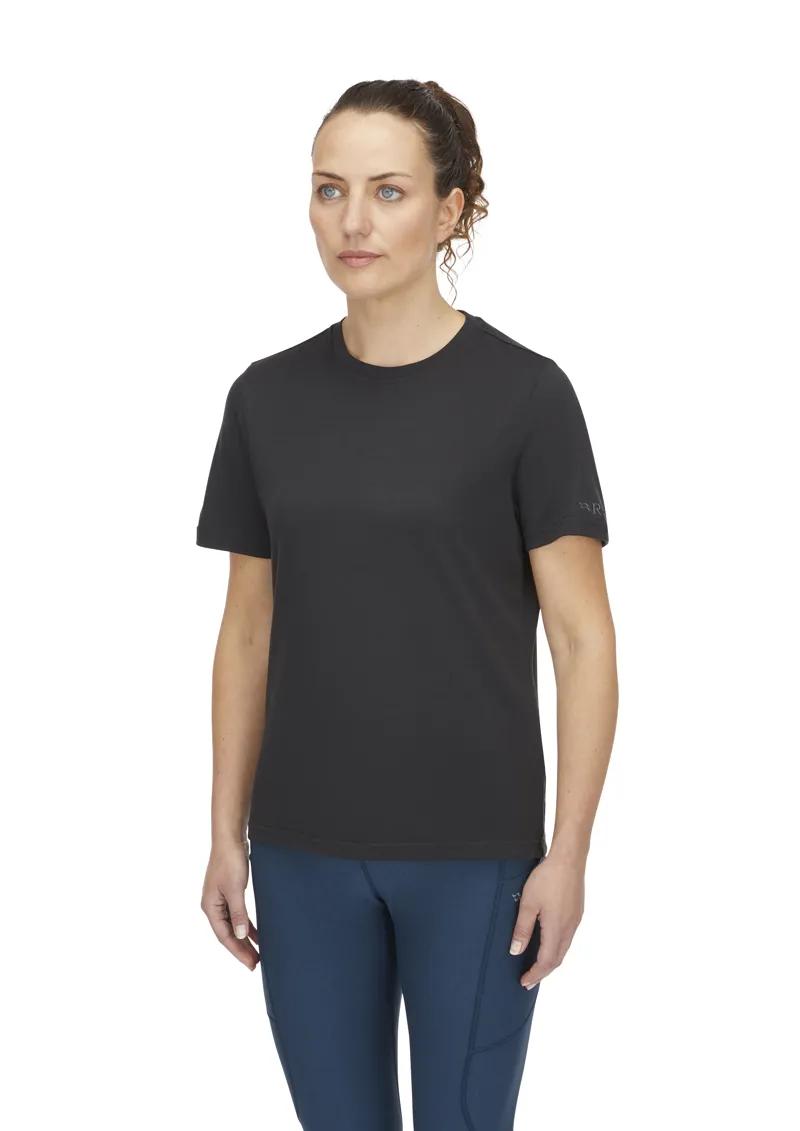 Rab Women's Crimp Logo Tee Beluga-3