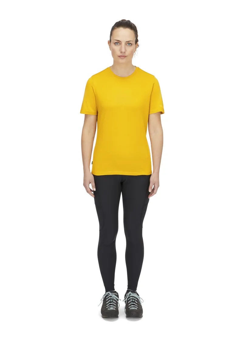 Rab Women's Crimp Logo Tee Sahara-5