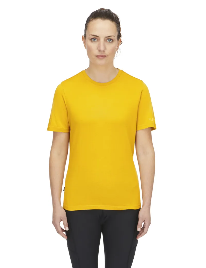 Rab Women's Crimp Logo Tee Sahara-2