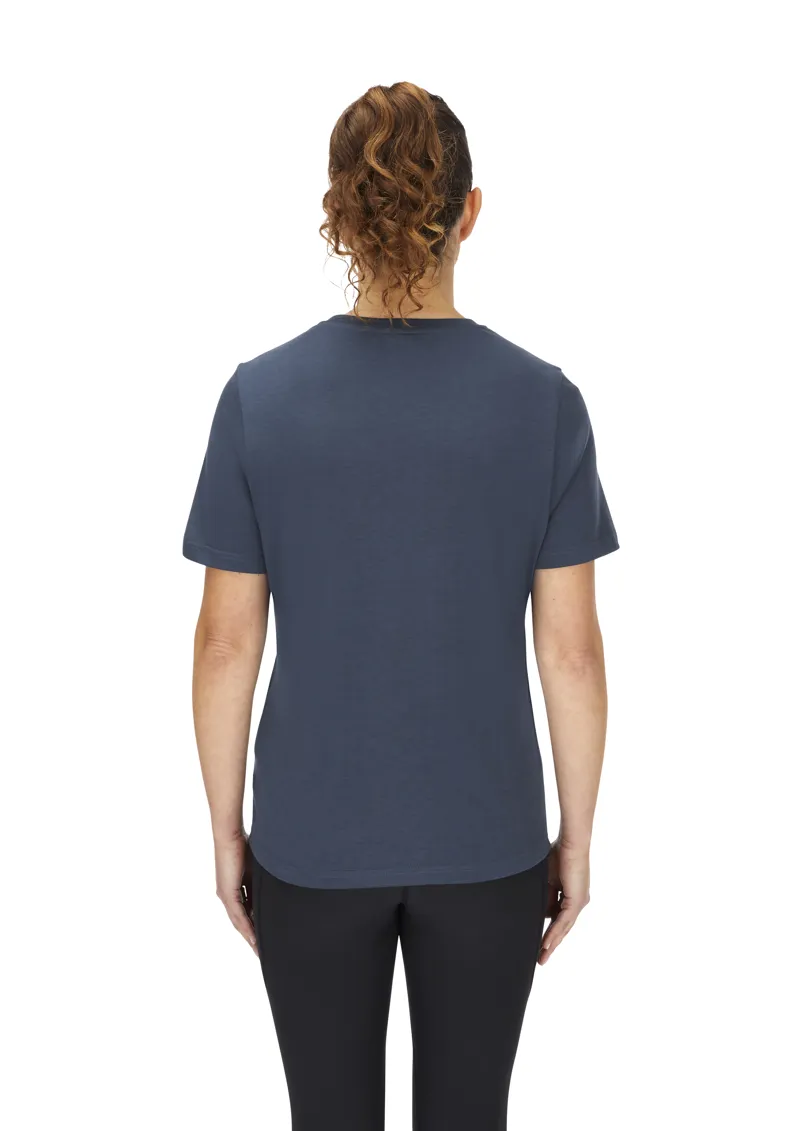 Rab Women's Crimp Logo Tee Tempest Blue-4